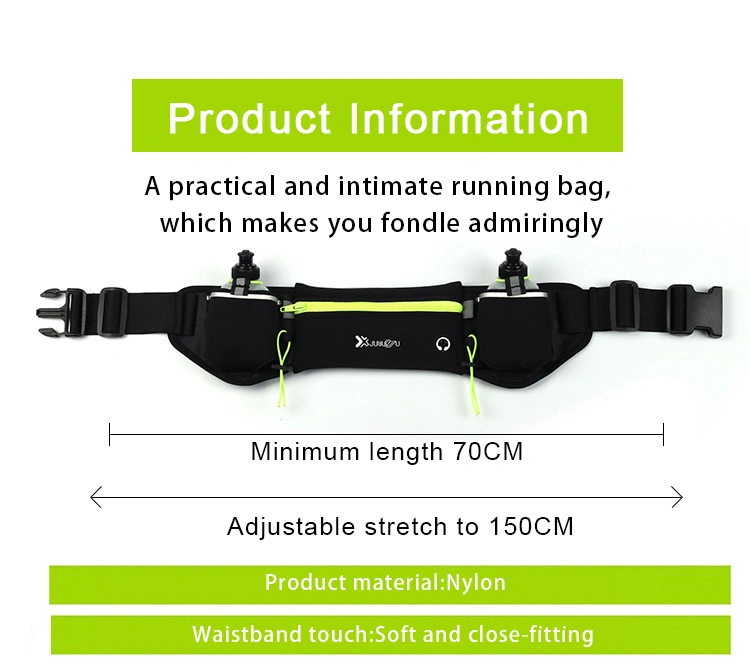 New Outdoor Sports Waist Bag Fitness Multifunctional Water Bottle Bag Personal Running Mobile Phone Waist Bag Marathon Bag