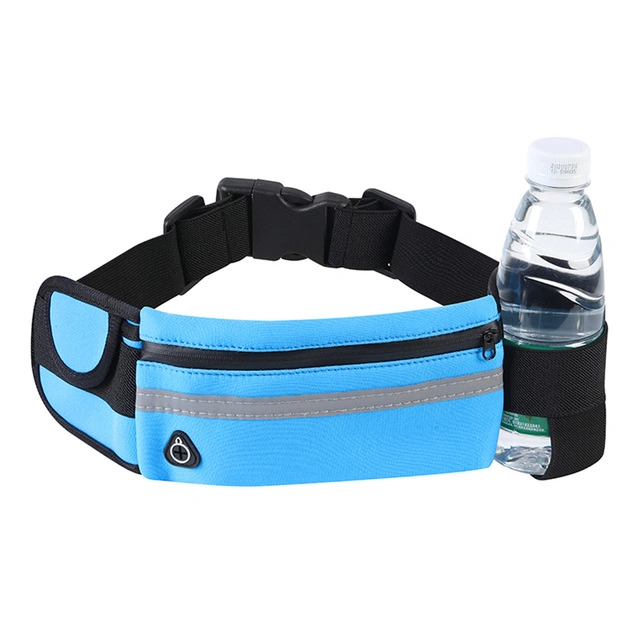 Custom Logo Running Waist Bags Water Bottle Holder Outdoor Camping Hiking Fitness Men Women Bicycle Cycling Belt Sports Fanny Packs Travel Bag