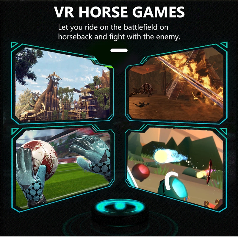 9d Virtual Reality Game Machine Horse Simulator Racing Horse Riding