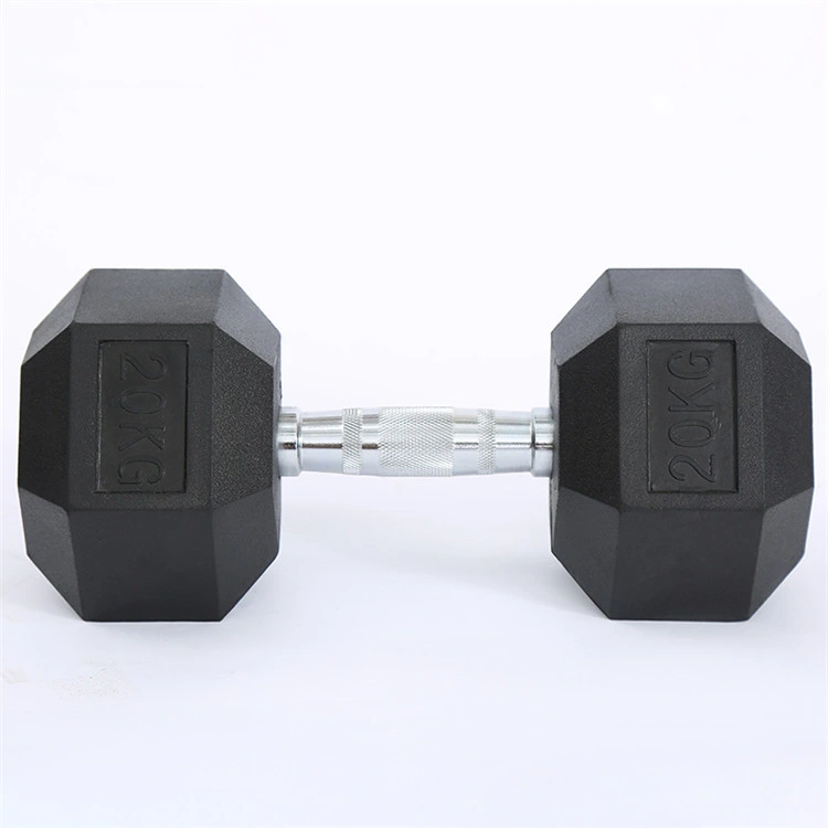 Cheap 5kg Steel Dumbellls Dumbbel Cast Iron Pesas De Gimnasio Dunbells Hexagonal Hex Gym Dumbells Set Rubber Hex Dumbbell