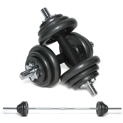 Disponibile, spedito dal magazzino dell'UE, manubri con bilanciere per pesi liberi fitness 24 kg 32 kg 40 kg Set di manubri regolabili per attrezzature per il fitness