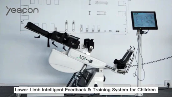 Attrezzature per la riabilitazione degli arti inferiori dei bambini, tavolo basculante robotico, attrezzature mediche