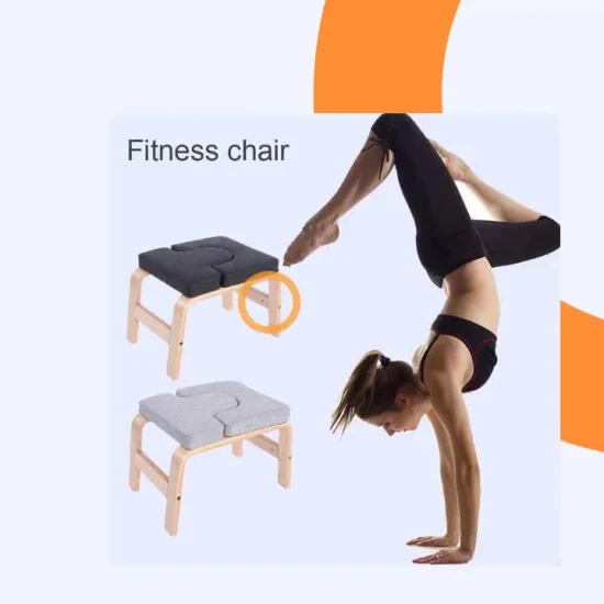 Panca per la testa di alta qualità, sgabello per yoga a inversione in legno